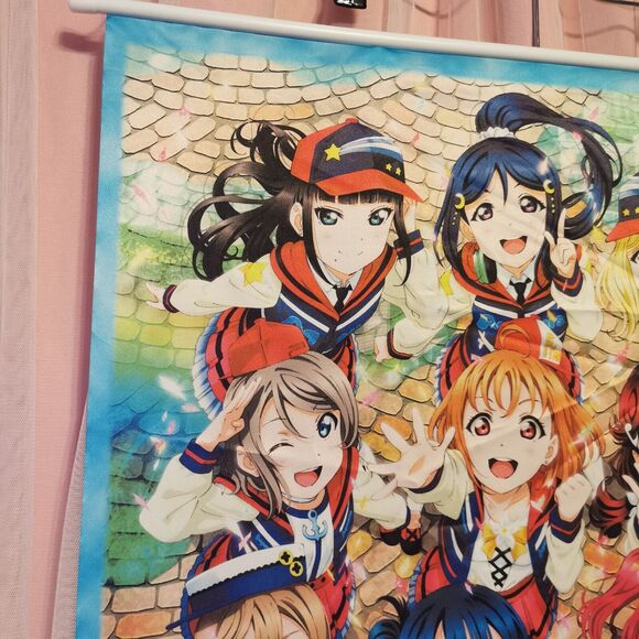 Aquors Love Live Tapestry LLSIF Anime Wall Scroll Art Poster Japan Manga Cosplay - Picture 4 of 9